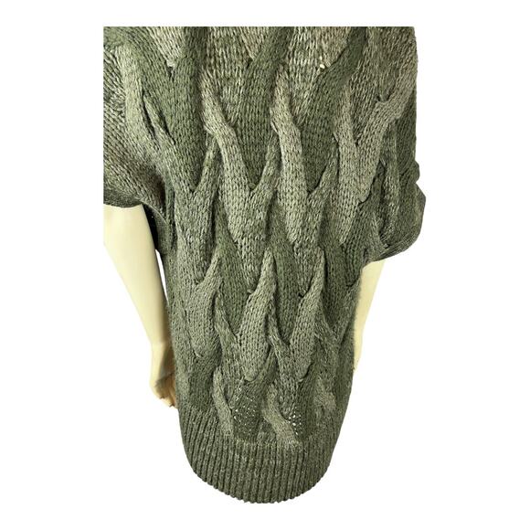 Barney’s Cardigan Sweater Vest Alpaca Wool Acrylic knit XS New York Green - Picture 8 of 10